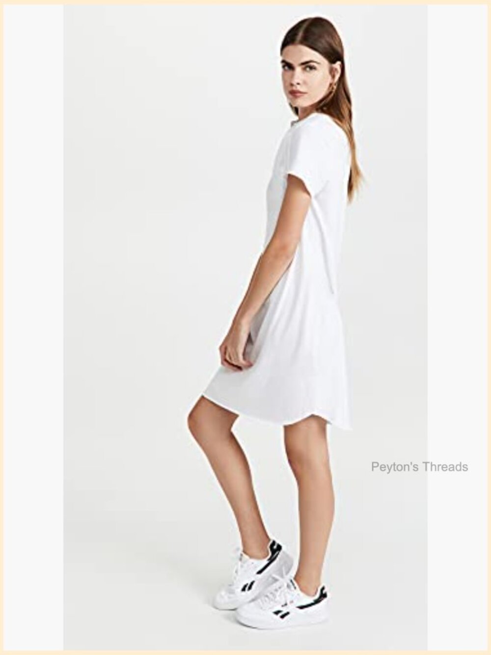 Short Sleeve Johnny Collar Polo Dress Sheath Silhouette Pullover - Picture 4 of 6
